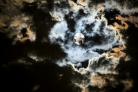 Cloudy Super Moon